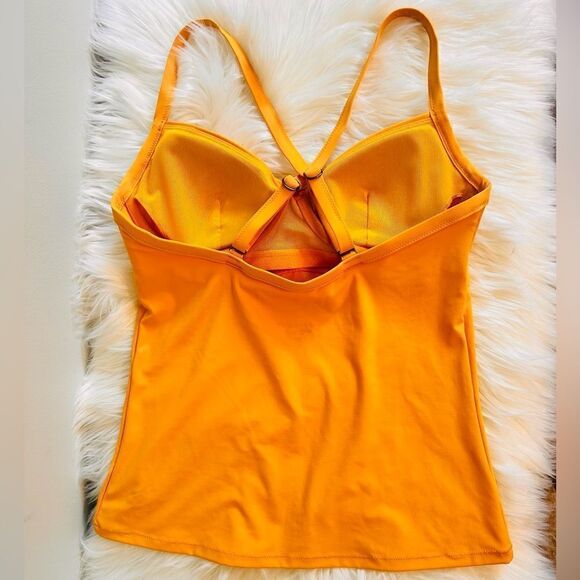 NWOT Athleta Twist Up Abyssinian Yellow Tankini Top Swimsuit! ☀️ - Picture 4 of 5